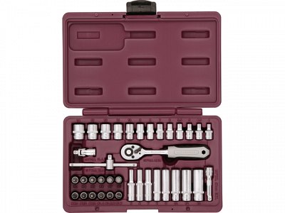 Набор инструмента универсальный 1/4"DR, 38 предметов Thorvik; UTS0038