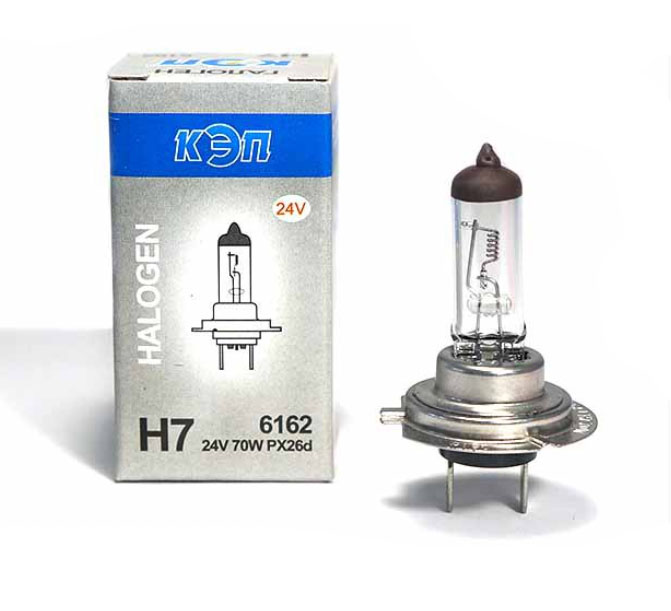 24V-70W(Н7) автолампы галоген Рх26d  