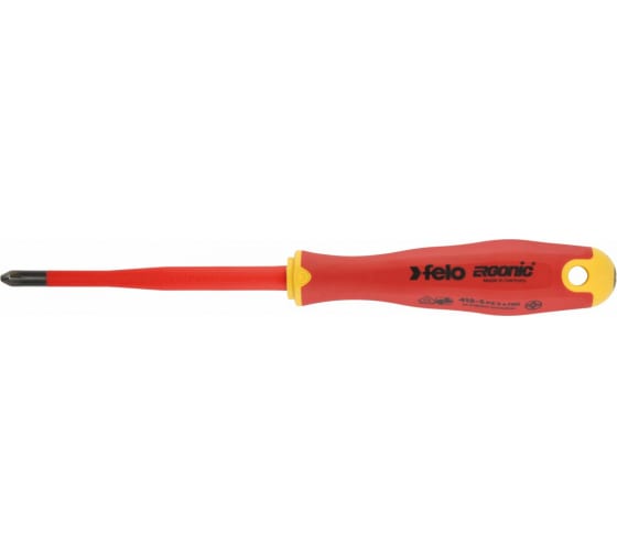 Отвертка диэлектрическая PZ 2х100, Felo E-Slim Ergonic 41529390