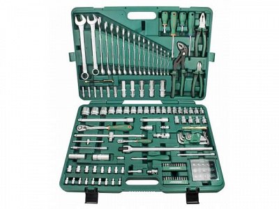 Универсальный набор инструментов 1/4" и 1/2"DR, 142 предмета, Jonnesway S04H524142S