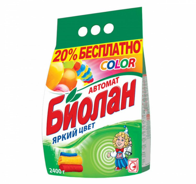 Порошок автомат 2.4 кг, СМС "Биолан"
