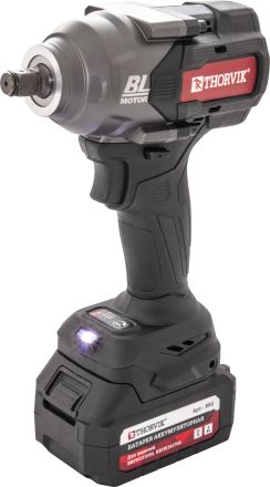 Гайковерт ударный аккумуляторный бесщёточный 1/2"DR, 21В, 1080 Нм, Thorvik BBIW121080