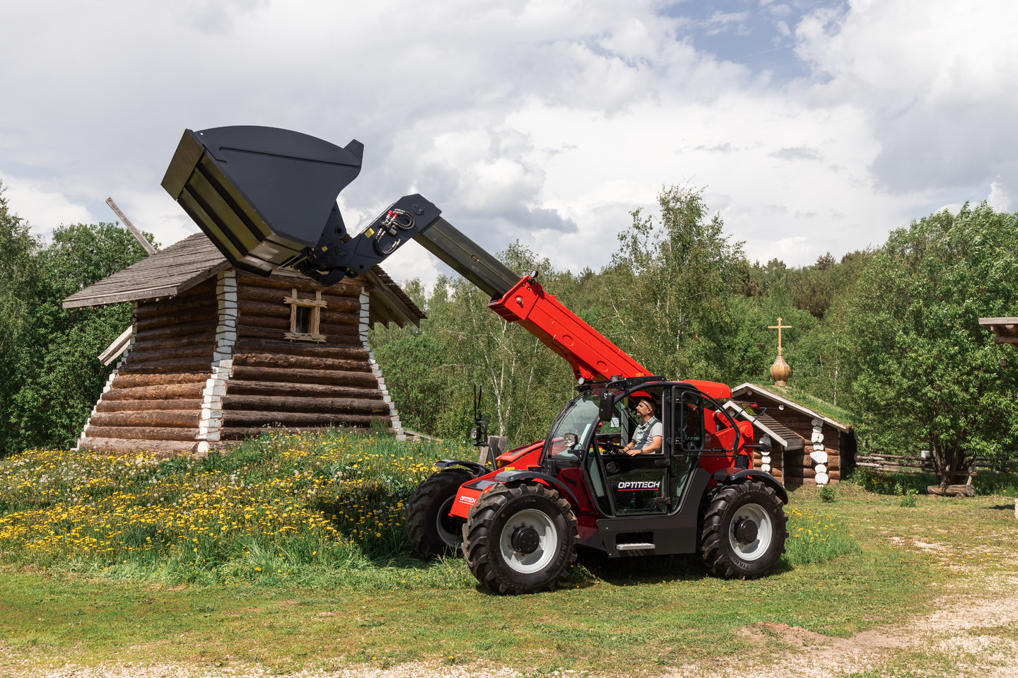 Погрузчик OPTITECH TH 738H, 140 л.с.