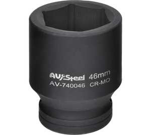 Головка торцевая для ручного гайковерта 1"DR, 46 мм, AV Steel AV-740046