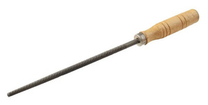Напильник по металлу круглый 200 мм, деревянная ручка