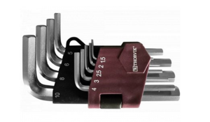 Набор угловых шестигранных ключей 1.5-10 мм, 10 предметов (короткие), Thorvik HKS10S
