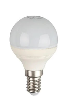 Лампа светодиодная 8 W (выдает 75Вт),  цоколь E14 Холодный свет