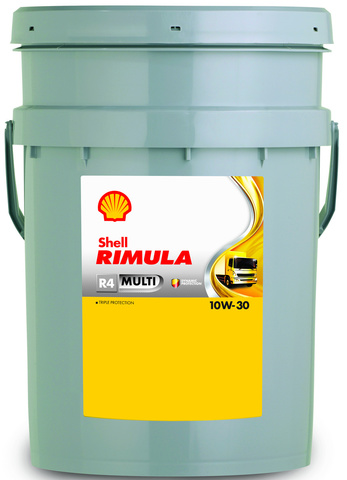 Масло мотор Shell Rimula R4 Multi 10W30 20л мин**