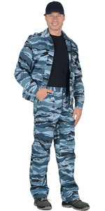 Костюм "Блокпост" куртка, брюки (тк.смесовая) КМФ Серый вихрь