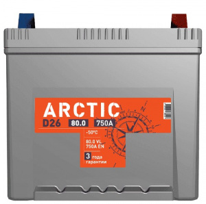 Аккумулятор Titan Arctic AsiaSilver 80 Ач о/п 6СТ-80.0 VL**