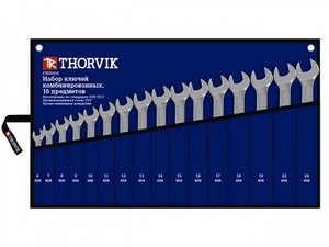 Набор ключей комбинированных  6-24 мм, 16 предметов, Thorvik CWS0016